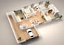 do 2d to 3d floor plan and walkthrough for your property